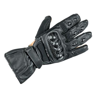 Motorradhandschuhe NERVE "Prove" Gr. XL, schwarz, Handschuhe, XL, Polsterung über den Fingerknöcheln