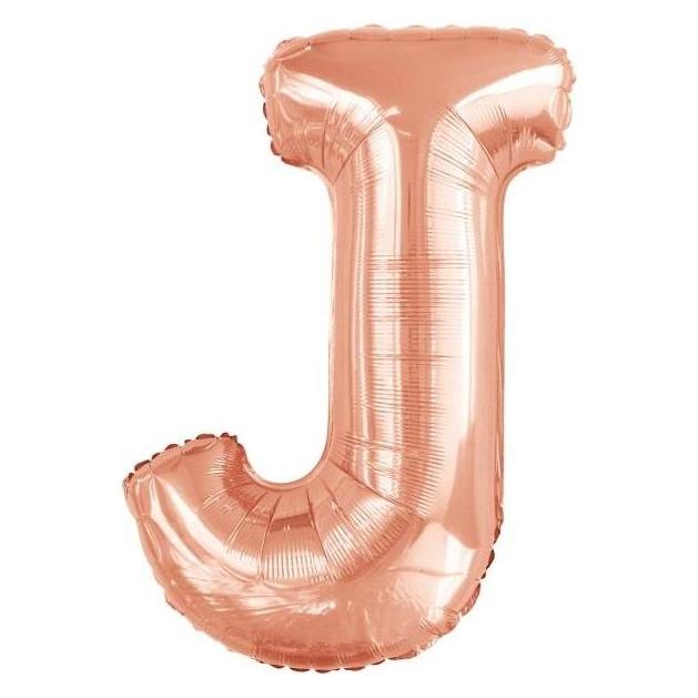 Riethmüller Grosser Buchstabe J Roségold Folienballon N34 verp (5x) (9911472)