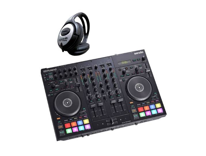 Roland Audio DJ Controller Roland DJ-707M Mobiler DJ-Controller mit Kopfhörer, (mit Kopfhörer)