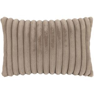 Magma-Heimtex Kissenbezug Raya, 15882069, taupe, Fellimitat aus Polyester, 40x60 cm