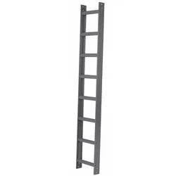 Iller Aluminium Dachleiter mit hochwertiger Pulverbeschichtung 12 Sprossen Anthrazit