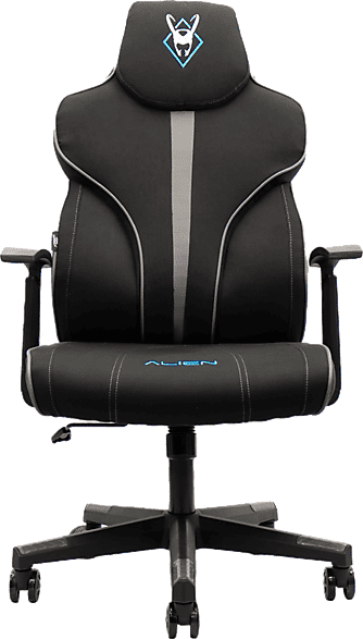Silla gaming - Woxter Stinger Station Alien, Carga máx. 150 kg, Eje de Resistencia Acero, 5 Ruedas Nylon Antiarañazos, Titanium