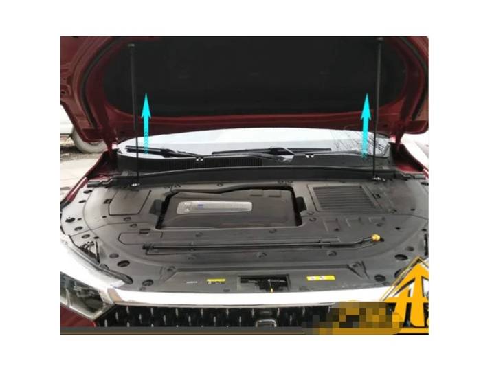 1 jeu de entretoises à gaz pour Bestune T77 pour Lada x-cross 5 2018-présent, Support de levage de capot avant, amortisseurs, tiges d'accessoires