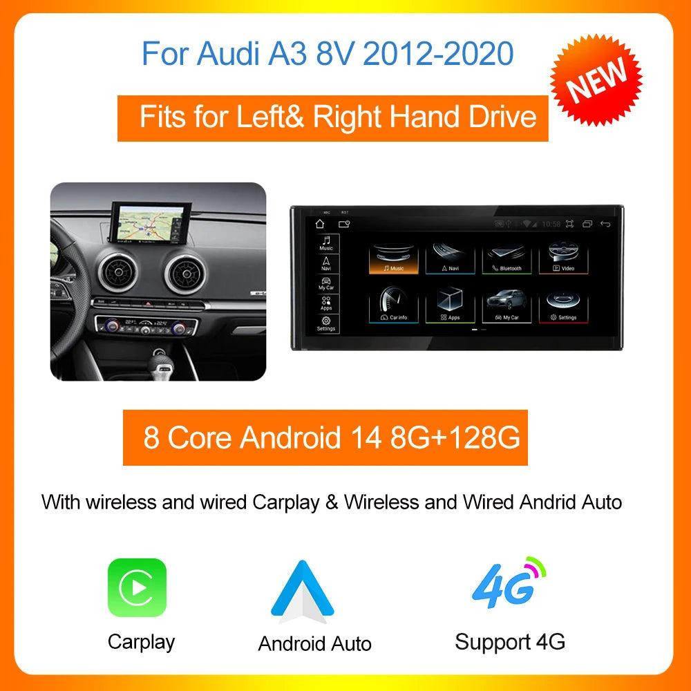 Selius Android 14 Autoradio - 2DIN Multimediasysteem met Carplay en Android Auto