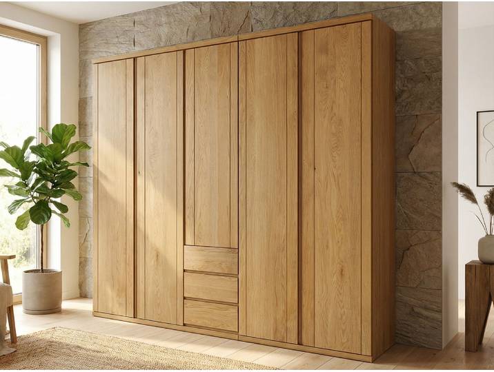 Drehtürenschrank „Egon“ Eiche 5-türig Massivholz Eiche