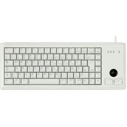 Cherry Compact keyboard with trackball USB EU (Eng. Int., Kabelgebunden), Tastatur, Grau