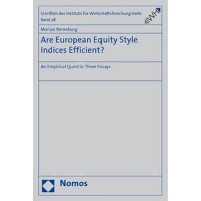 Are European Equity Style Indices Efficient?, Taschenbuch von Marian Berneburg, Nomos, 978-3-8329-3855-0