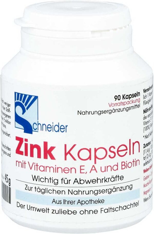 Zink Kapseln mit Vitamin E, A und Biotin