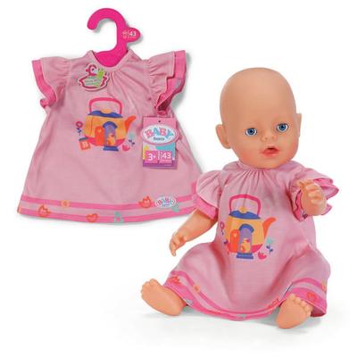 Zapf Creation BABY born Puppenkleidung Kleid Teezeit rosa 43cm