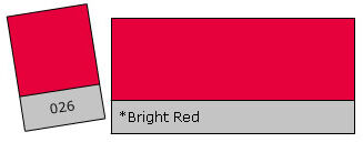 Lee Colour Filter 026 Bright Red bright red