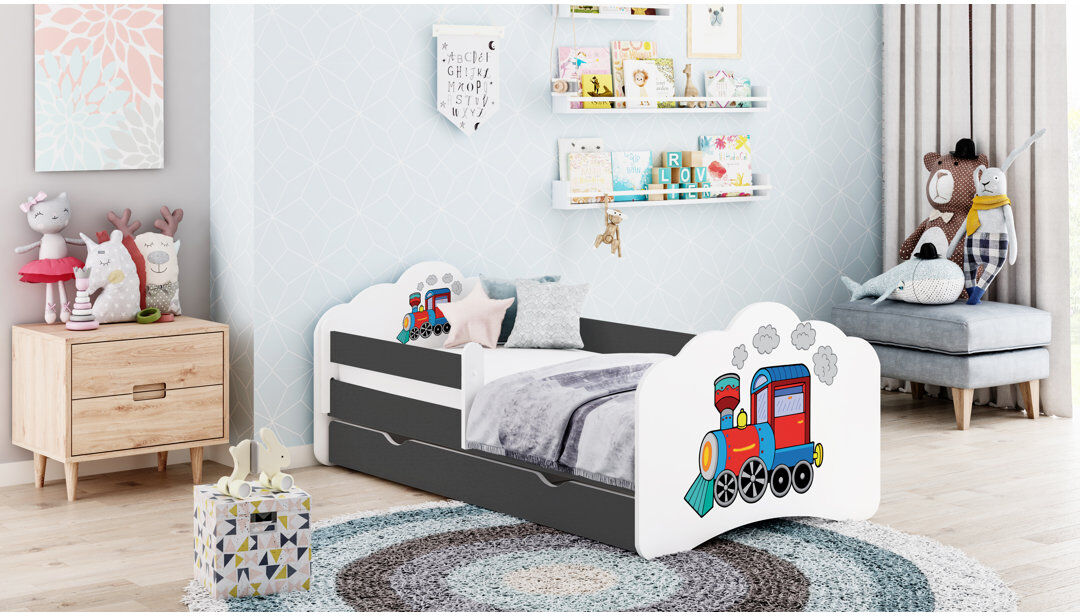 Isabelle & Max Middlet Storage Kids Bed Graphite EU Toddler - 80 x 160 cm