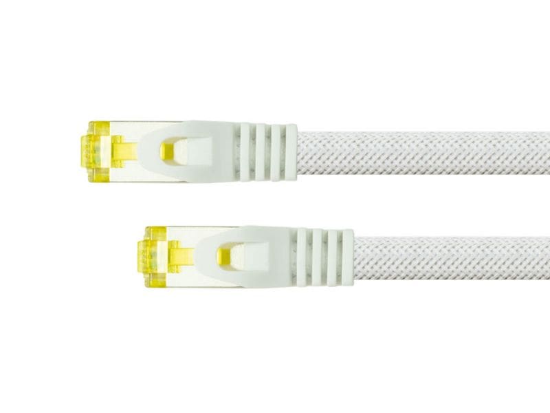 Python® Series Python Patchkabel mit Cat.7 Rohkabel S/FTP PiMF halogenfrei 2,0m weiß 8070PY-020W