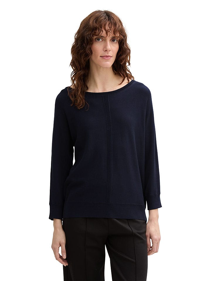Tom Tailor Pullover in Dunkelblau - M