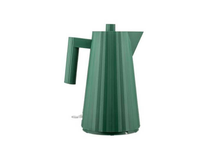 Alessi Plissé MDL06 GR - Bouilloire Électrique Design\, en Résine Thermoplastique\, Fiche Européenne 2400W\, 170 cl\, Vert