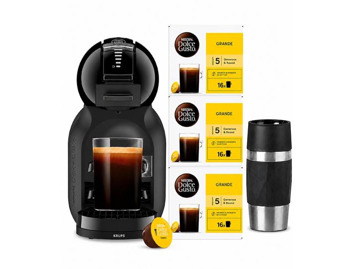 NESCAFÉ DOLCE GUSTO Kapsel-/Kaffeepadmaschine Mini Me 2 , schwarz (piano schwarz), 1, Kaffeemaschinen, kleine Größe, großer Geschmack, über 45 heiße und kalte Getränke, Kapsel-/Kaffeepadmaschine