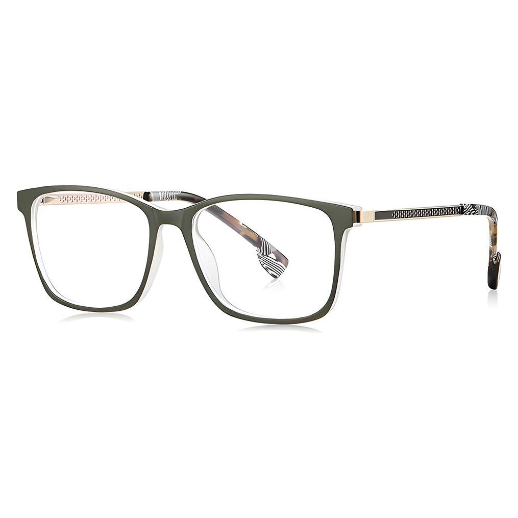 Techsuit - Anti-Blue Light Glasses Reflex PC (LS202) - for Women, Flat-Top - Olive (70451400)
