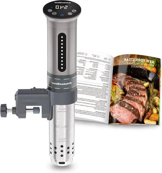 KitchenBoss Sous Vide Stick Precisie Kookapparaat - 1100 Watt - Zilver