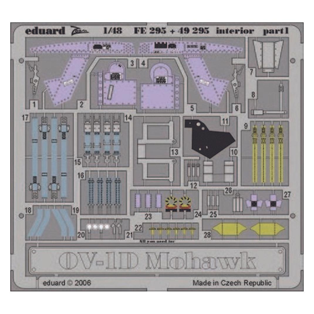 Eduard OV-1D Mohawk interior für Roden Bausatz (49295)