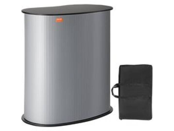 VEVOR Tragbare Messetheke Messetresen, 90 × 49 × 94 cm Messestand Ausstellungs-Thekenständer, Faltbarer Promotion-Einzelhandels-Bartisch, Pop-Up-Podium mit Aufbewahrungsregal, Tragetasche
