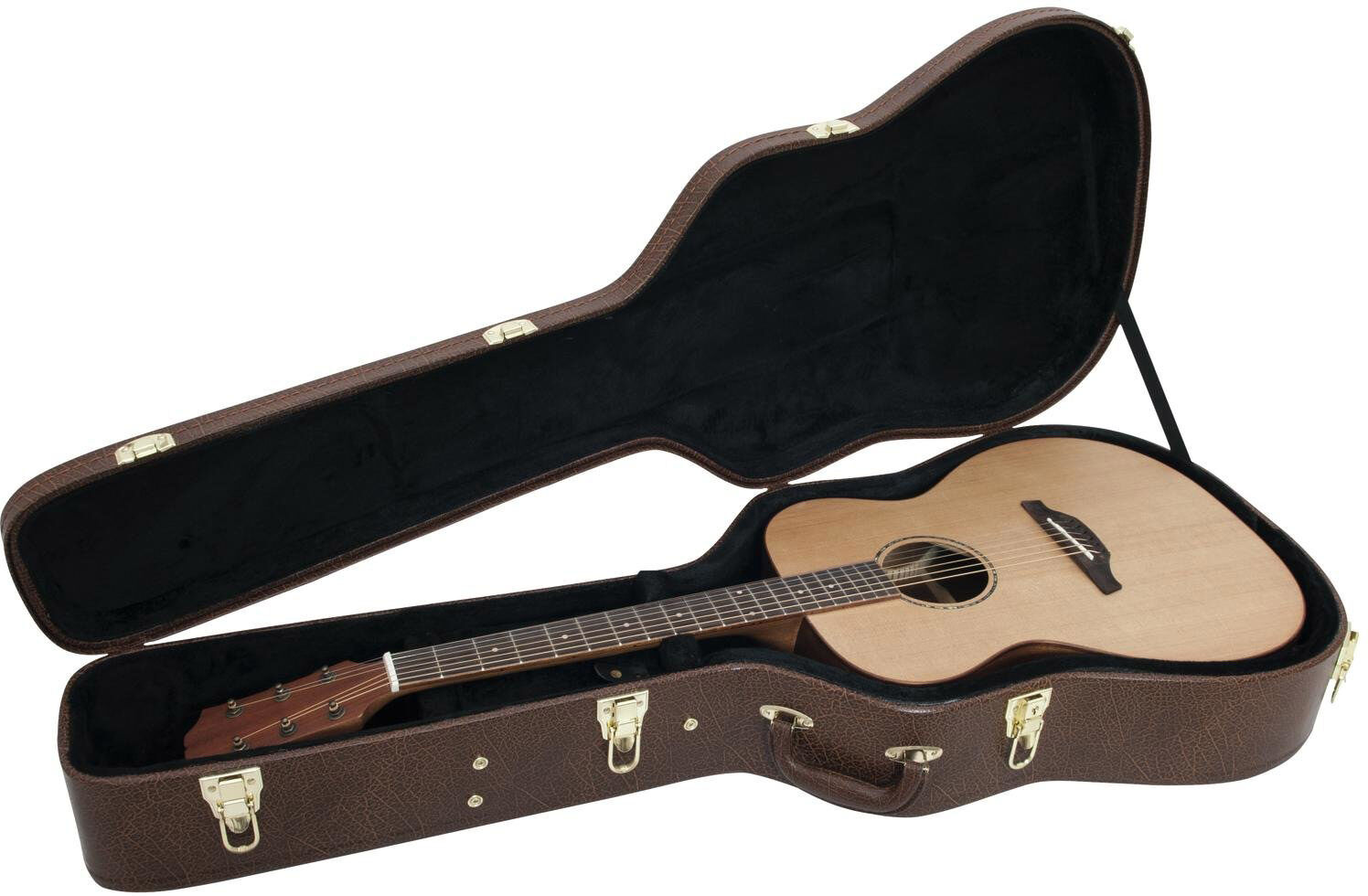 Dimavery Form-Case Western-Gitarre, Braun