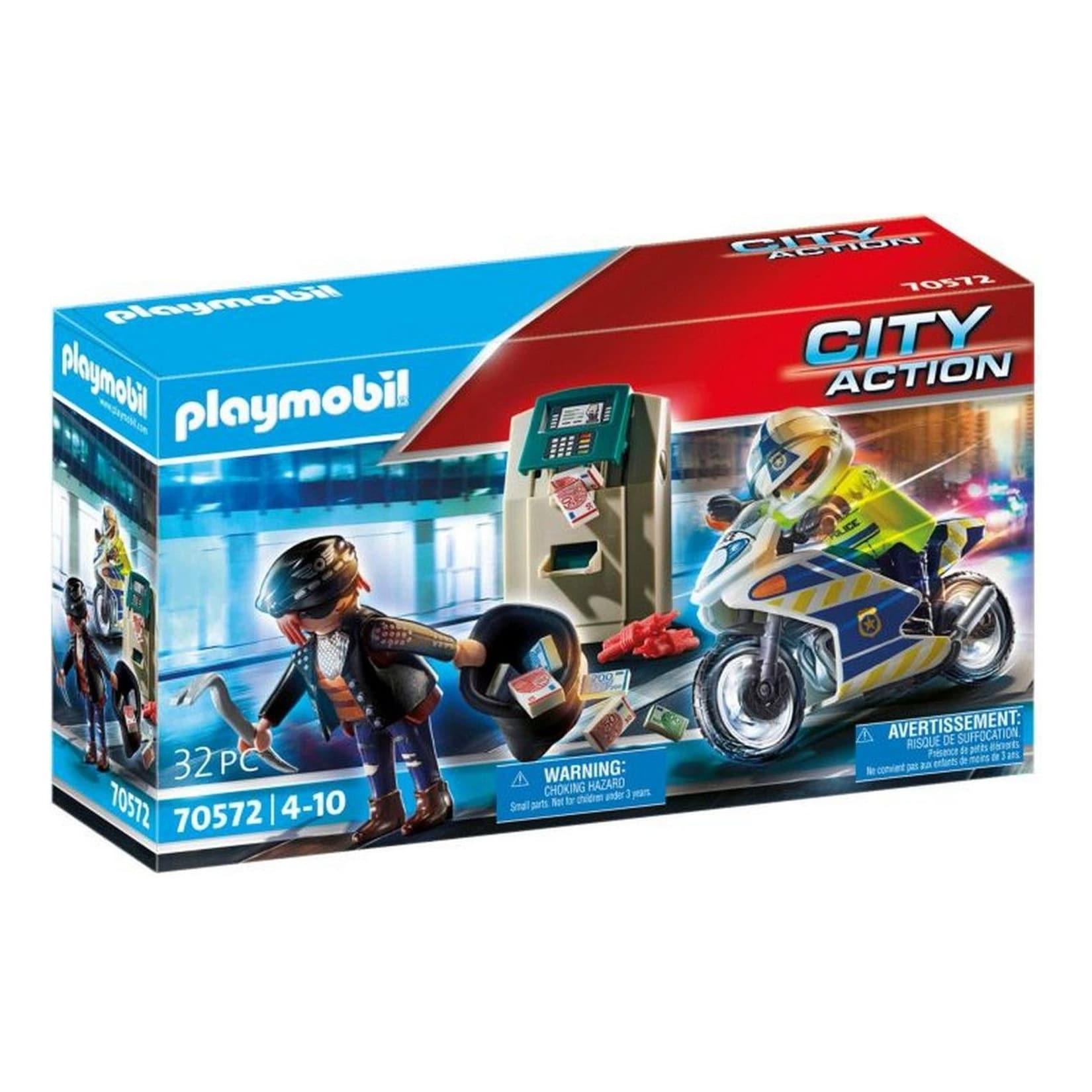 Playmobil Polizei-Motorrad: Geldräuberverfolgung