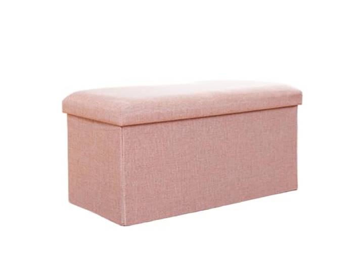 Zf9tBw5sH Bettbank Rechteckiger Einstiegs-Schuhwechselhocker, Haushaltsaufbewahrungshocker Sitzbank(Pink,Mittel)