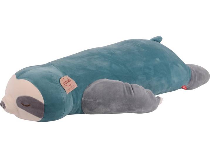 UNUS® Luiaard knuffelkussen lichaamskussen 100cm turkoois