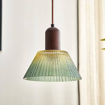 Vintage-Pendelleuchte aus Glas, kreative Wohnzimmerleuchte, schlichte Nachttischlampe, LED-Hängeleuchte im japanischen Stil für Lofts