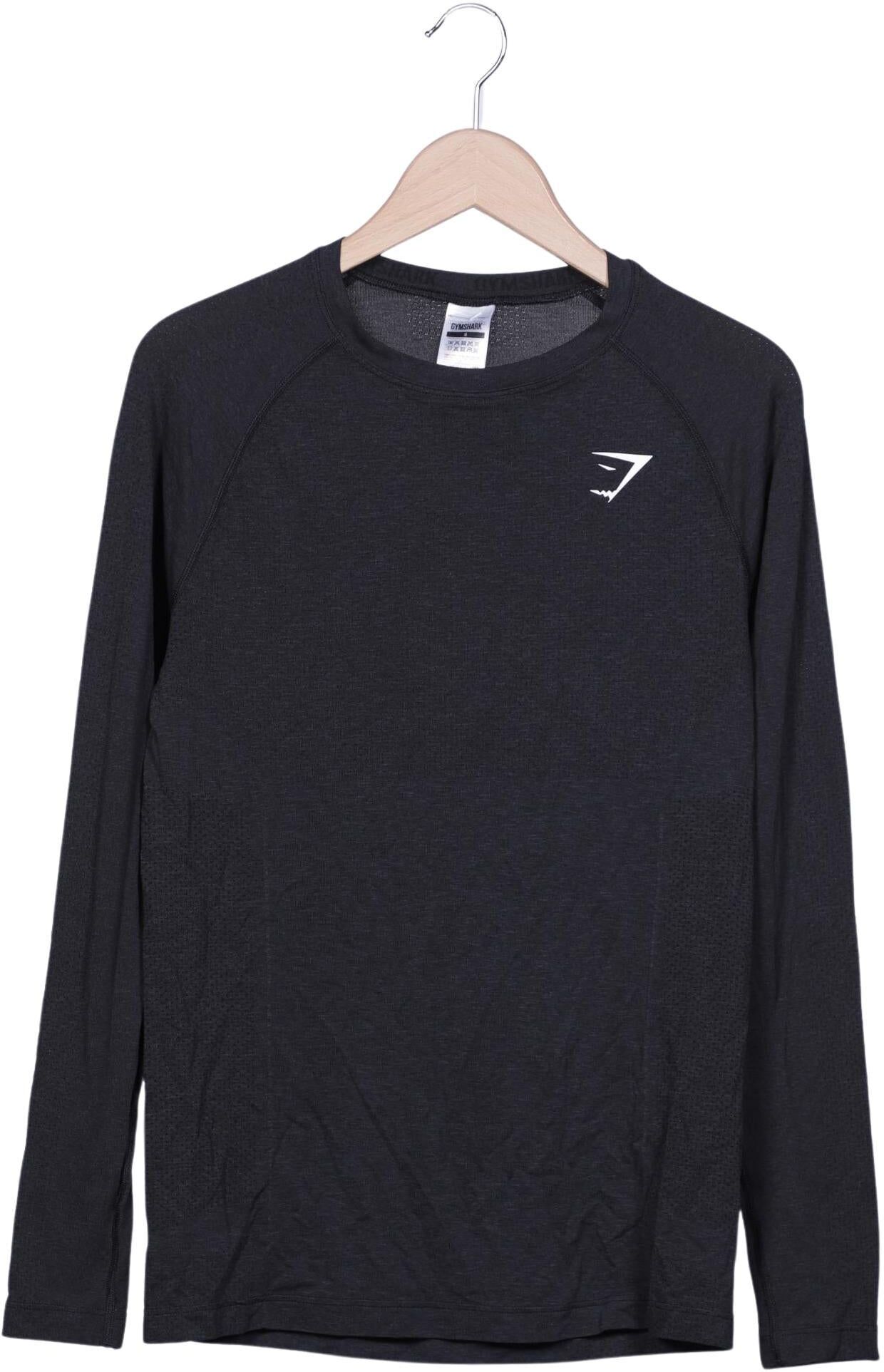 Gymshark Damen Langarmshirt, Grau, Gr. S, Synthetik - Second Hand