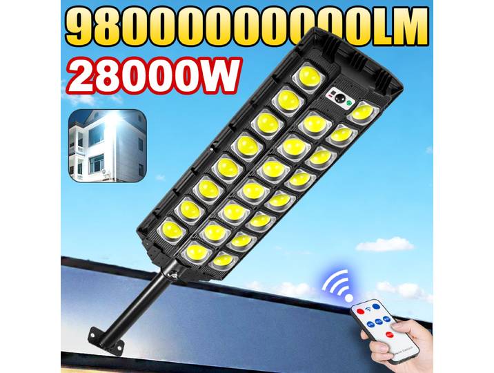 Puentes 28000W LED lumières solaires capteur de mouvement extérieur lampadaire solaire Super lumineux applique murale solaire accessoires de maison de campagne,extérieur jardin rue projecteur,lampe