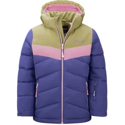 Trollkids Kinder Gryllefjord Isolationsjacke - 110 - dark purple/lizard green/pink dawn