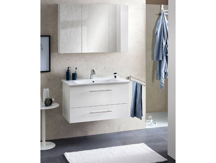 Armoire à miroir 100cm Blanc