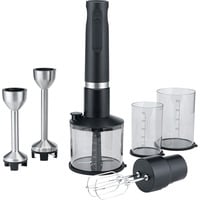 Stabmixer Prostick IM4B-1000FP schwarz/edelstahl, 1.000 Watt, mit Zerkleinerer und Schneebesen, 2 Mixstäbe
