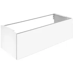 Keuco X-Line Waschtisch-Unterschrank 33181290000 Dekor inox seidenmatt, Glas inox satiniert, 120x40x49cm