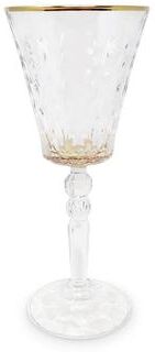Vivience Water Glasses with Dimond Cut, Set of 6