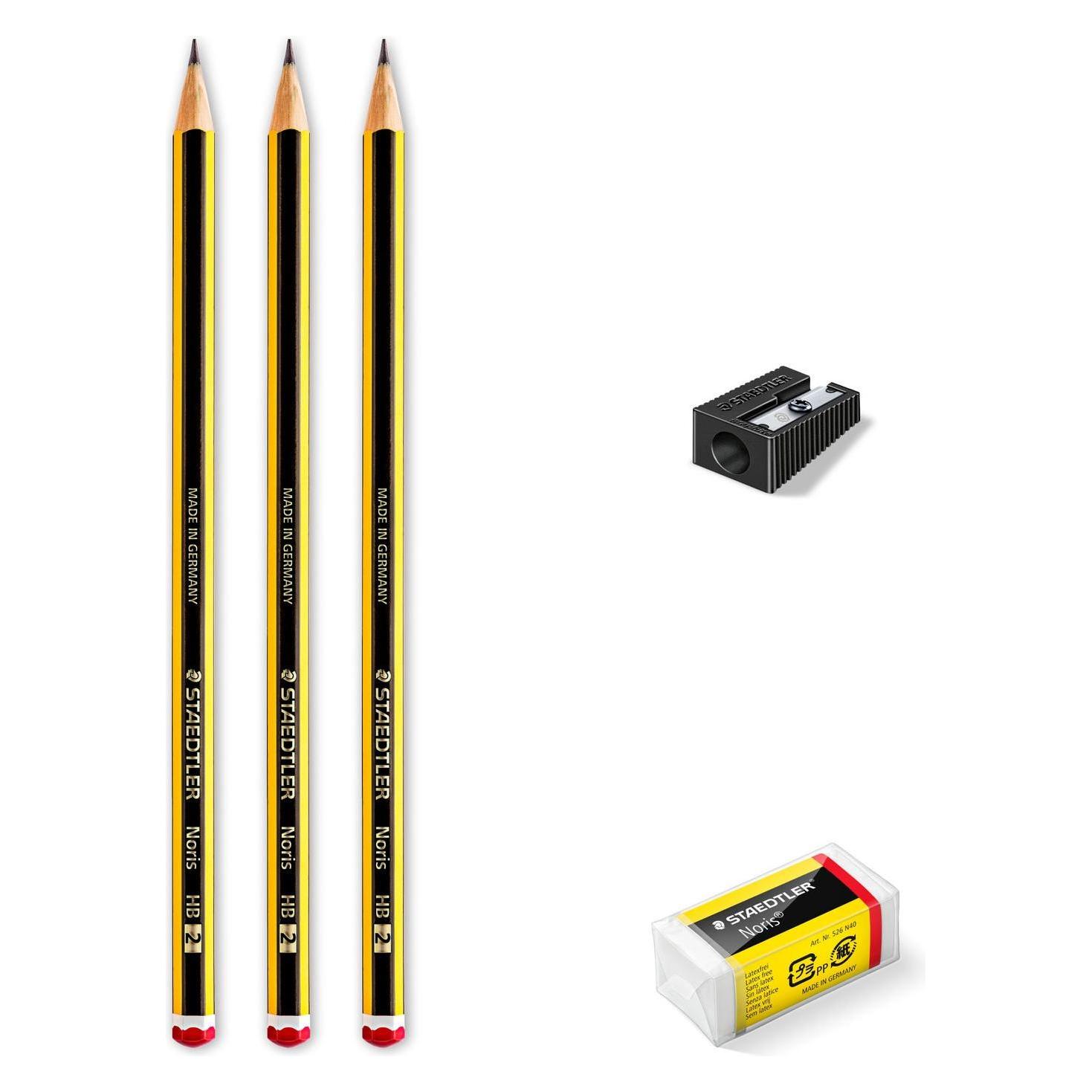 Staedtler Bleistiftset Noris Jubiläum, Blisterkarte Die Marke Noris feiert 120 Jahre! (2 mm, HB, 3x) (120 SBK3P1)