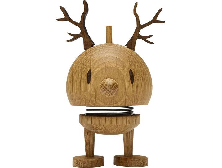 Dekofigur Hoptimist Braun Eiche B 6.4 cm H 9.5 cm - Dekofigur