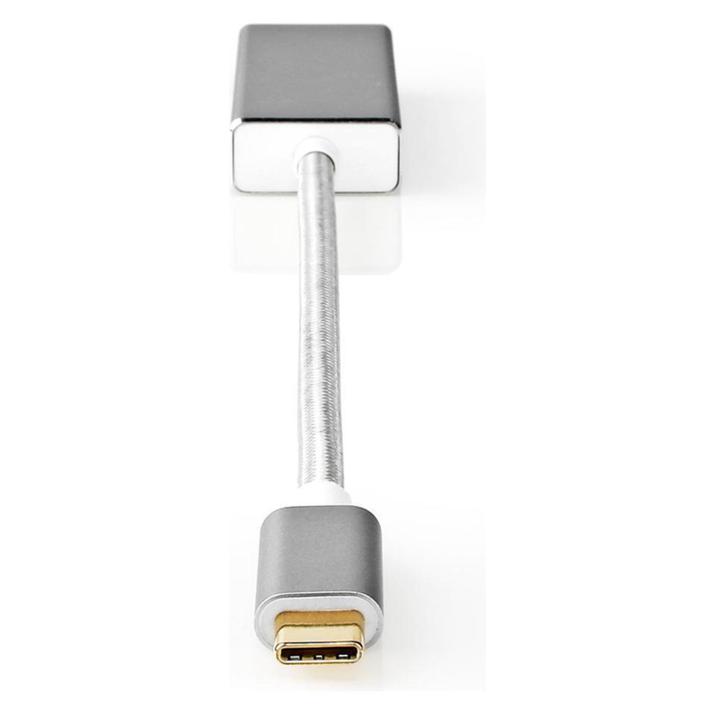 Nedis USB-Adapter USB 3.2 Gen 1 USB-CT Stecker Mini DisplayPort Buchse 0.20 m rund Vergoldet Gefloch (CCTB64550AL02)