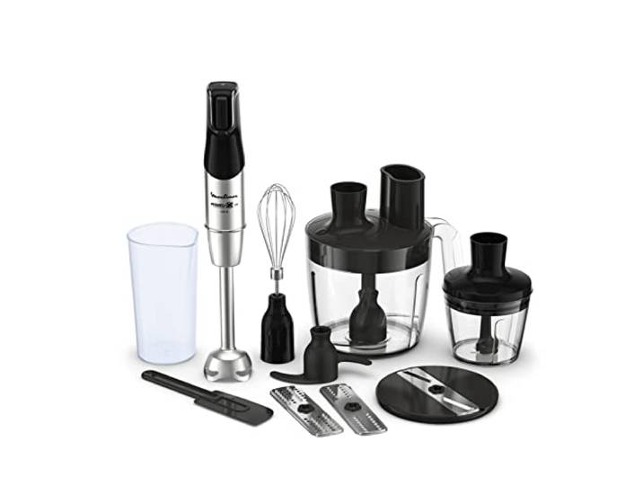 Moulinex Infinyforce Pro Standmixer 1200W, Hochleistungsklingen, schnelle Ergebnisse, ergonomische Geschwindigkeitsregelung, Geschwindigkeitsregelung, abnehmbare spülmaschinenfeste Teile DD95JD10