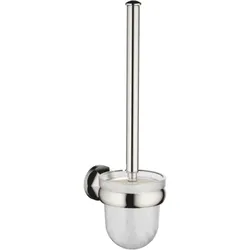 Dornbracht Madison WC-Bürstengarnitur 83900361-08 Wandmodell, Glaseinsatz Kristallglas, matt, platin