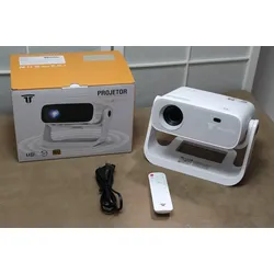 Wielio AT-M269E Smart Beamer Projektor WiFi Bluetooth 1080P 450 ANSI leise weiss