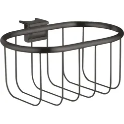hansgrohe AXOR Montreux Seifenkorb, für Unica Wandstange, 42066340, Farbe: Brushed Black Chrome