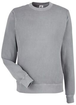 J America 8731JA Comfort Dye Fleece Crew T-Shirt in Cloud size XL   Cotton/Polyester Blend
