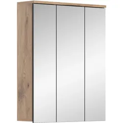 Spiegelschrank Mason 3-türig Eichefarben