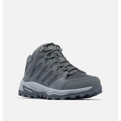 Wanderschuh COLUMBIA "REDMOND™ IV MID WATERPROOF", Damen, Gr. 41, Synthetik, grau (graphite, tea light), Mesh, Synthetik, Schuhe Wanderschuh, wasserdicht