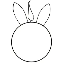 Metallring "Hase" 25 cm Ø