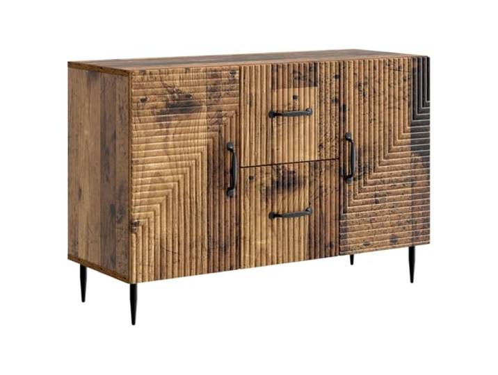 KKgypkn Sideboard Holzwerkstoff 89 x 34,5 x 60 cm Vintage Design, Konische Beine, Stangengriff, Für Wohnzimmer Oder Esszimmer