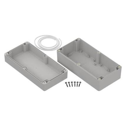 RS PRO Universalgehäuse Polycarbonat Hellgrau I (672274)