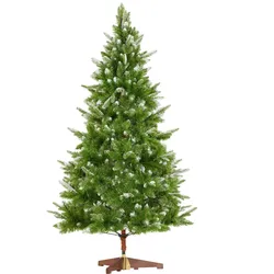 tectake Künstlicher Weihnachtsbaum Blitzen, 180 cm, Spritzgussnadeln  Grün
