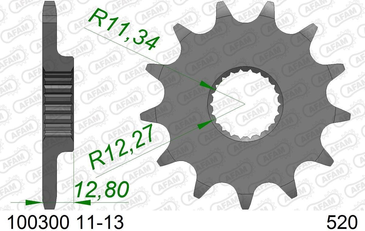 AFAM 100300-12 Chain Pinion